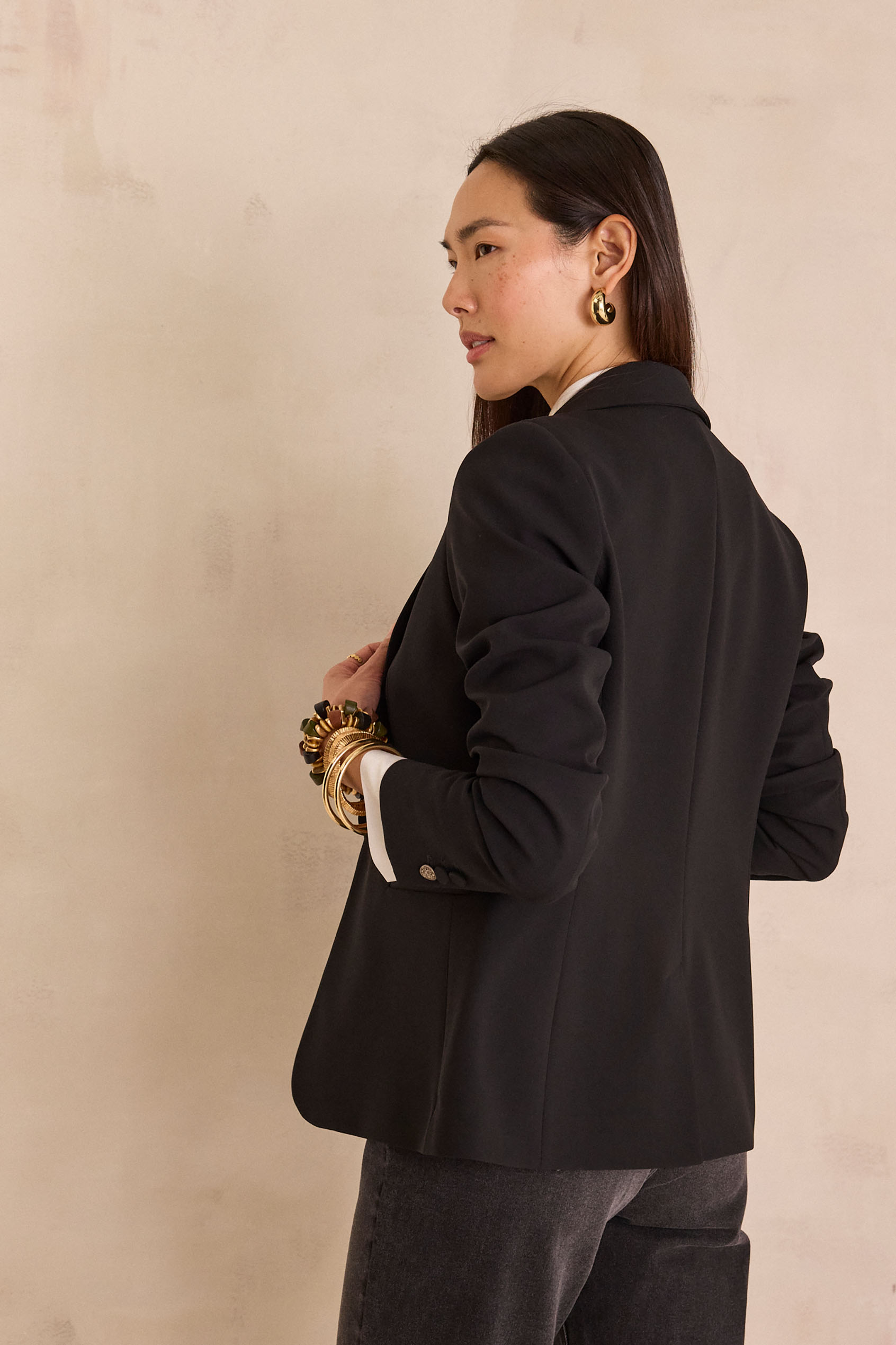 Blazer Noir ESCADA Bessy 36 - Neuf Avec étiquettes, Taille 36, Coupe Regular, Parfait Pour Tenue Professionnelle Ou Soirée